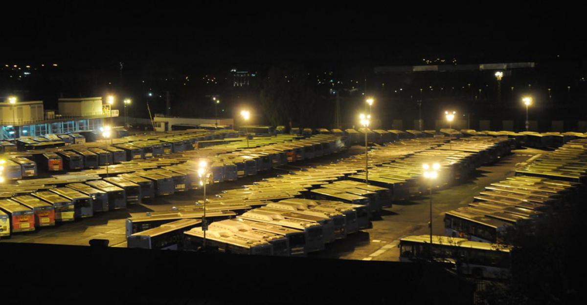 Aspecto de Mercamadrid al inicio de la huelga