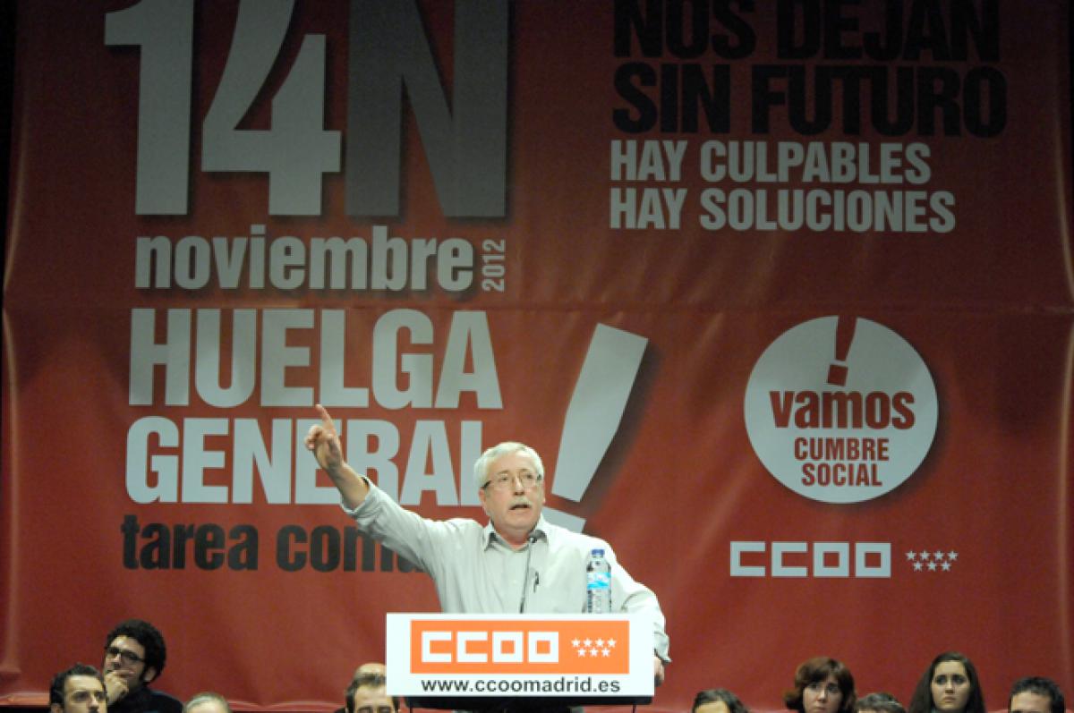 Toxo llama a participar activamente en la huelga general