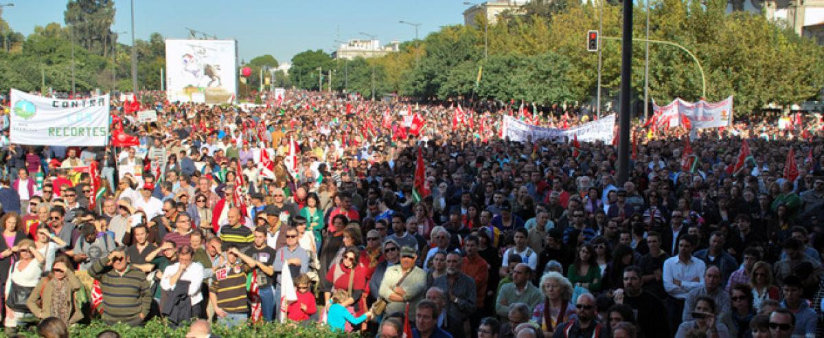 Manifestación en Sevilla