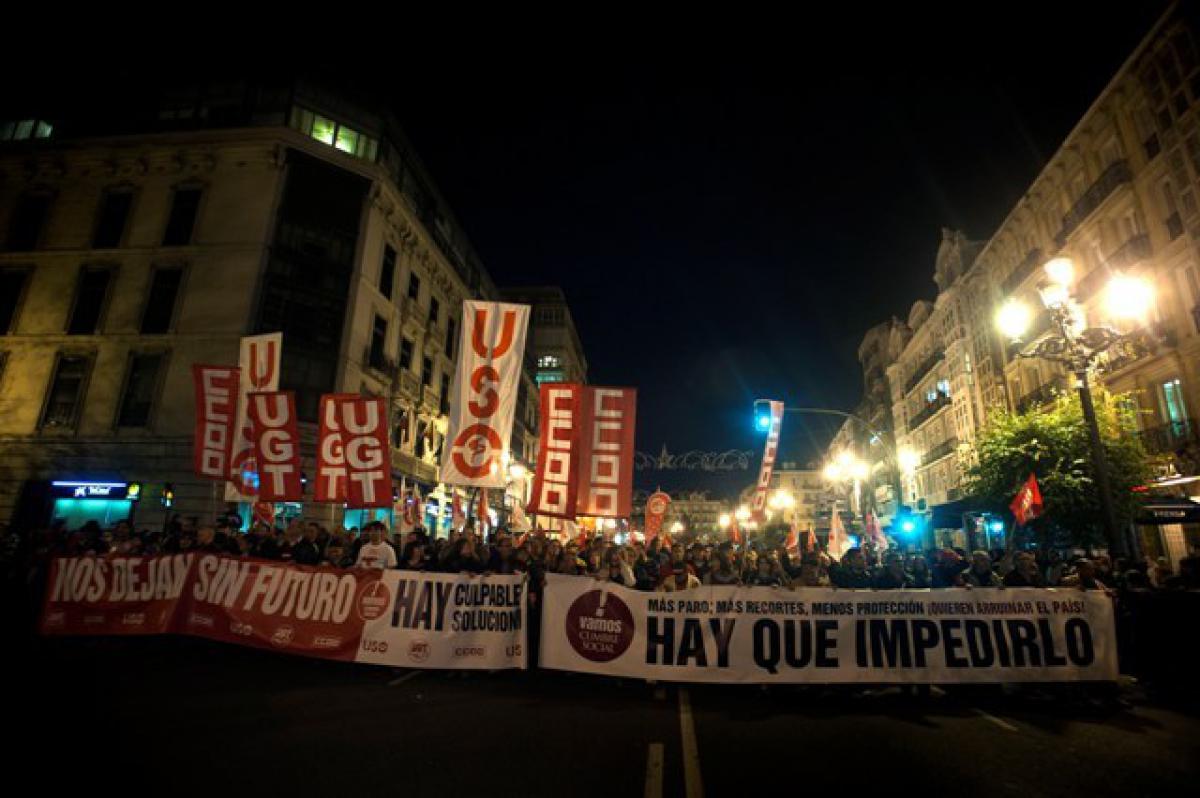 Manifestación en Santander