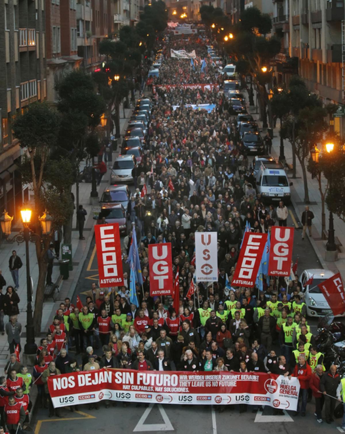 Manifestación en Oviedo