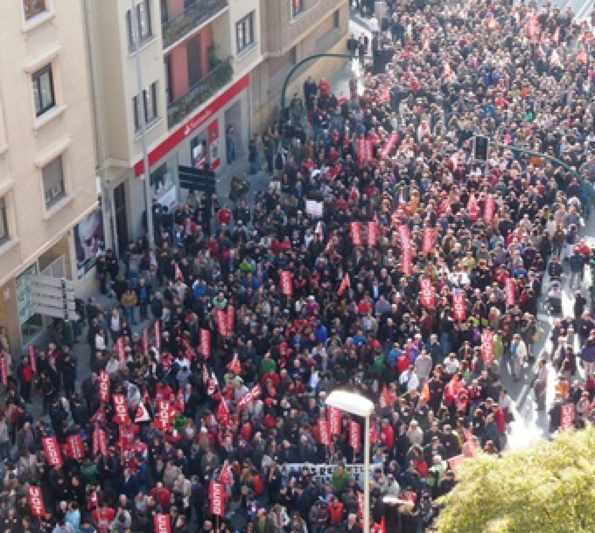 Manifestación en Pamplona