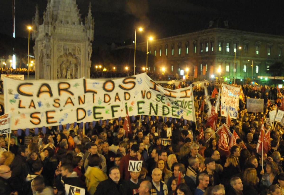 La sanidad presente en la manifestación de Madrid