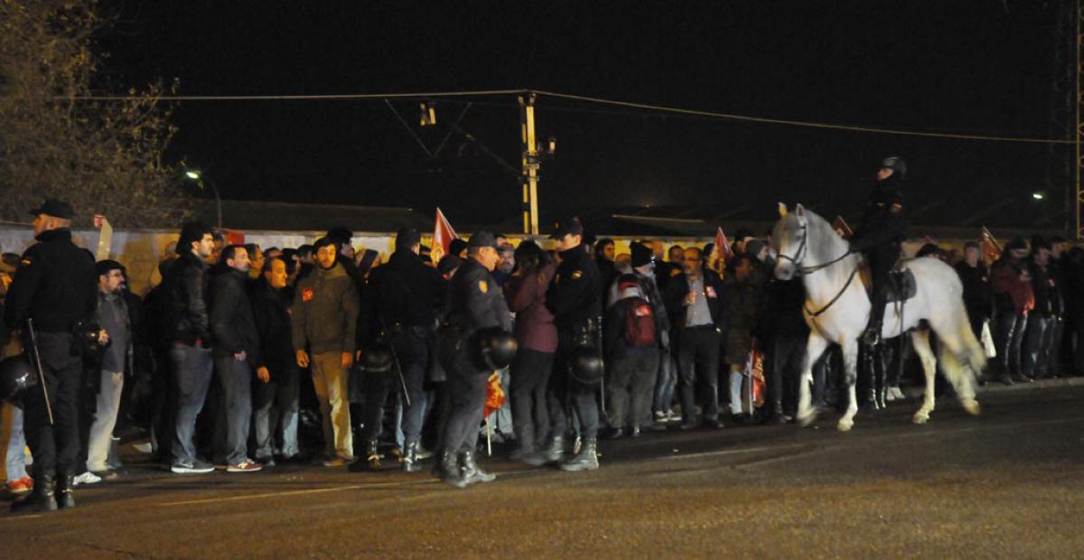 Piquetes en las cocheras de la EMT