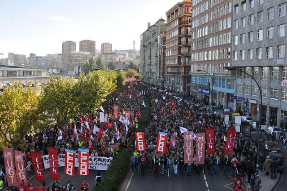 Manifestación en A Coruña