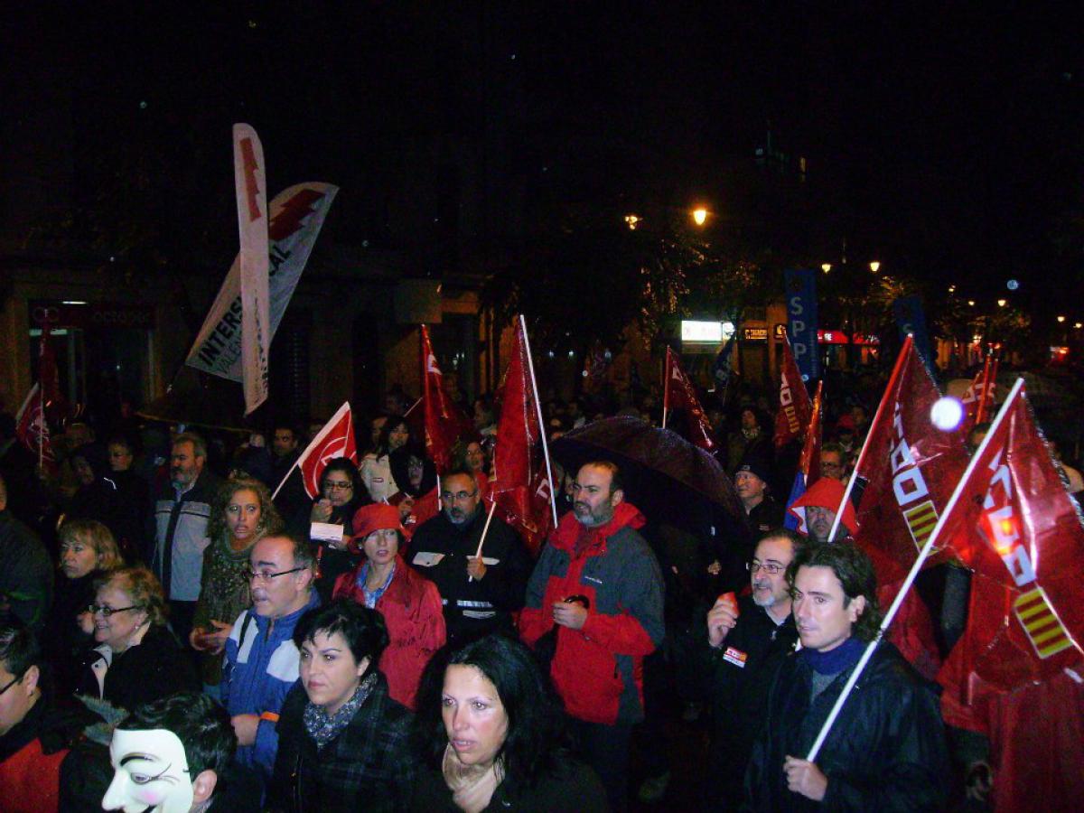 Manifestación en Alcoy