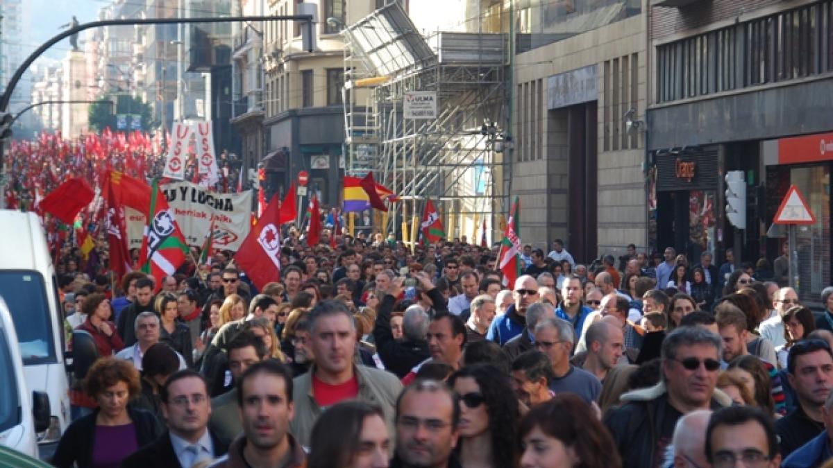 Manifestación en Bilbao