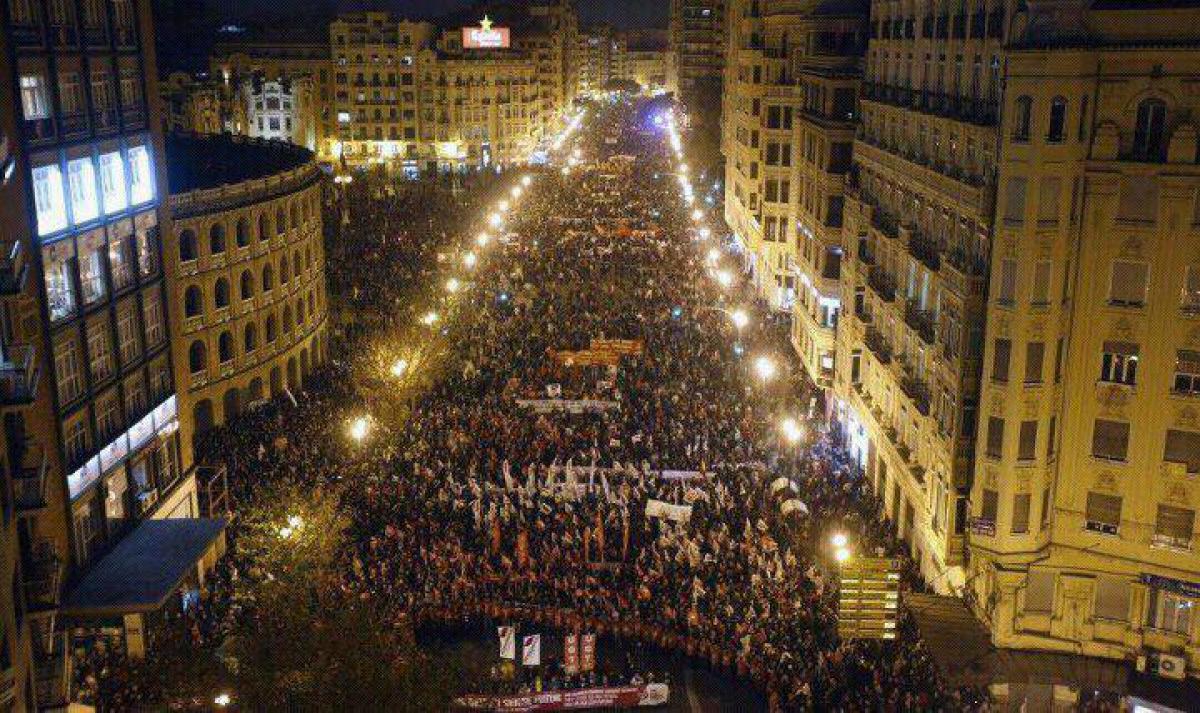 Manifestación en Valencia