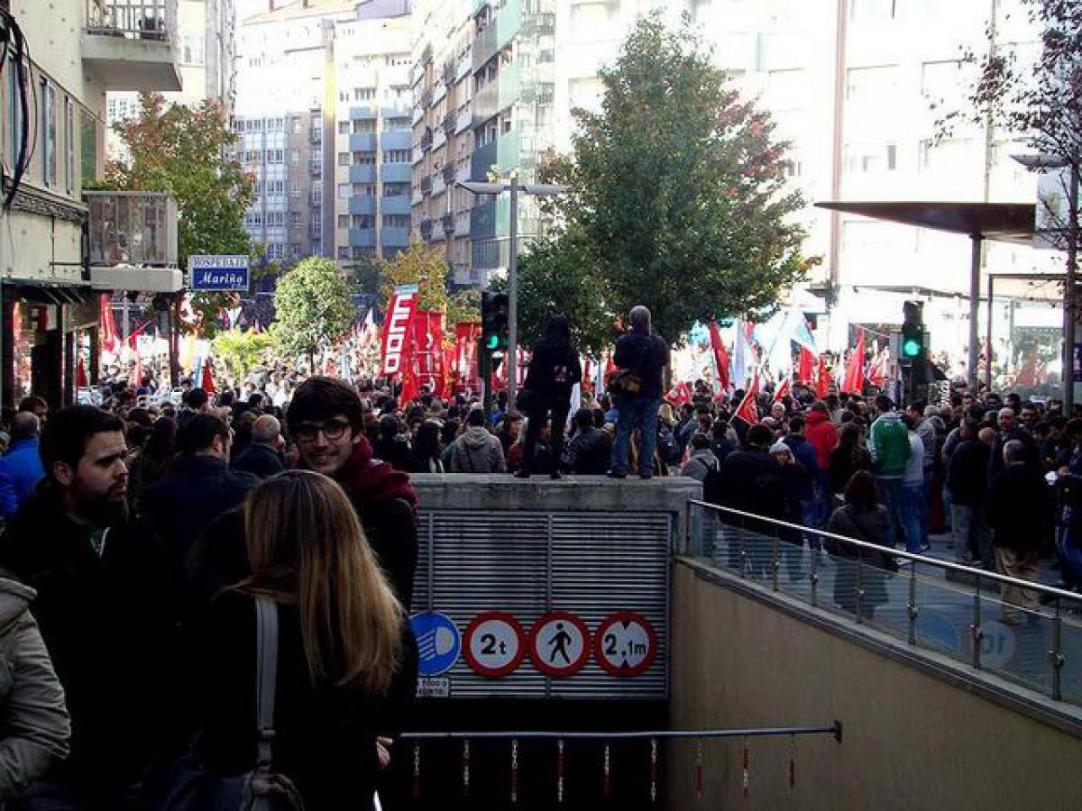 Manifestación en Santiago de Compostela