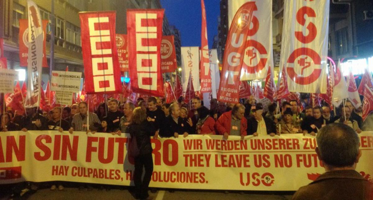 Manifestación en Murcia