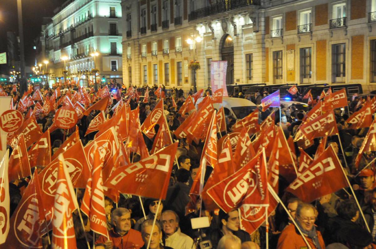 Concentración de piquetes en Sol