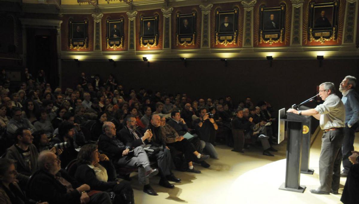 Intevención de Toxo ante los asistentes al acto